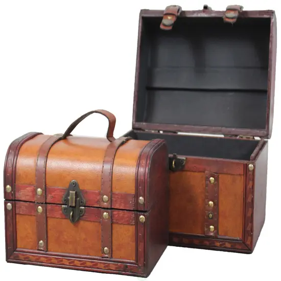 Decorative Leather Treasure Boxes {8}