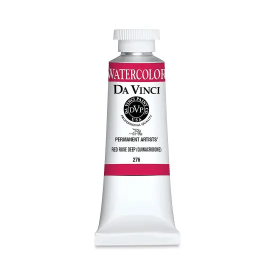Da Vinci Artists' Permanent Watercolor - Quinacridone Rose Red Deep, 37 ml tube {1}