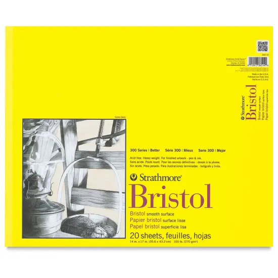 Strathmore 300 Series Bristol Pad - 14" x 17", Smooth, 20 Sheets {2}