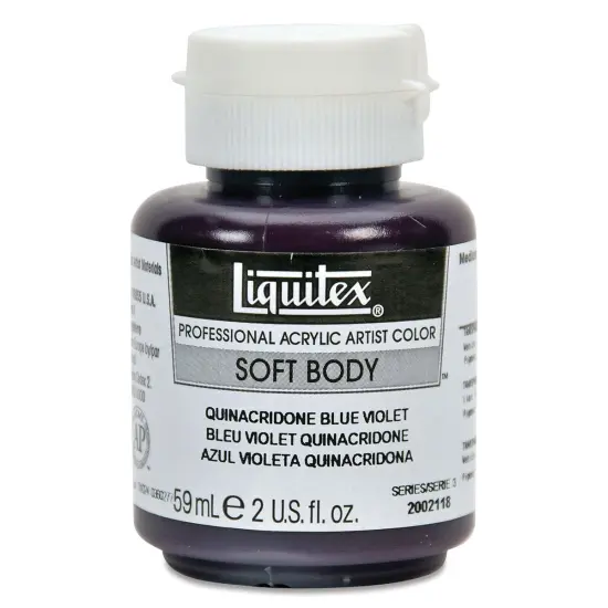 Liquitex Soft Body Artist Acrylics - Quinacridone Blue Violet, 59 ml bottle {1}