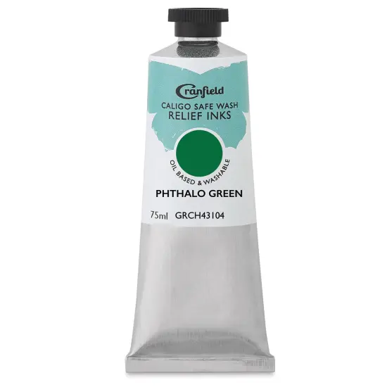 Cranfield Caligo Safe Wash Relief Ink - Phthalo Green, 75 ml {1}