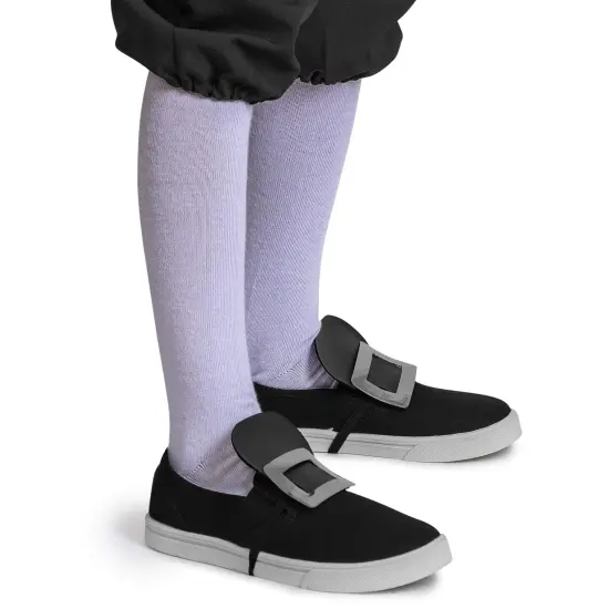 Colonial White Costume Socks - Knee High White Knit Colonial Costume Dress Socks for Adults and Children {4}