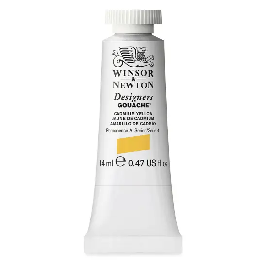 Winsor & Newton Designers Gouache - Cadmium Yellow, 14 ml tube {2}