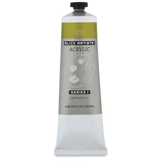 Blick Artists' Acrylic - Green Gold, 4.65 oz tube {2}