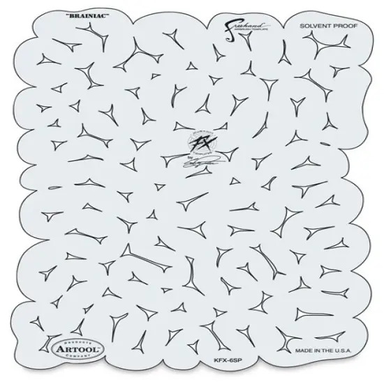 Iwata Artool Freehand Template - Kustom FX Brainiac {1}