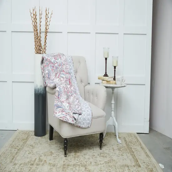 Claiborne Accent Throw Blanket with Fringe {3}