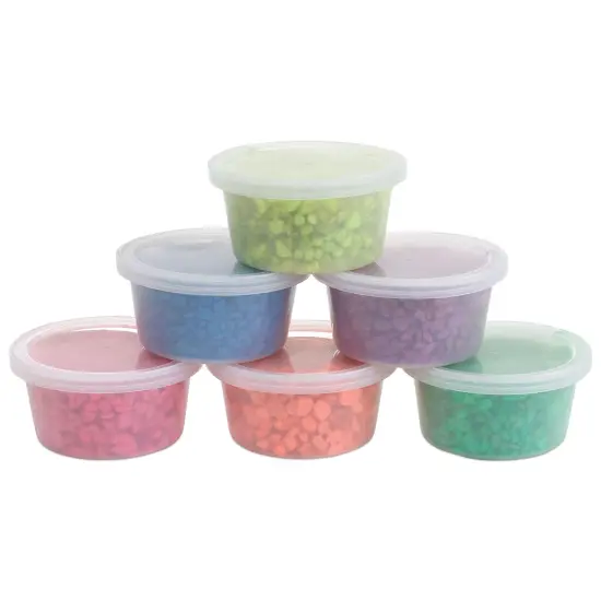 Hygloss Bucket O' Gravel - Assorted Neon Colors, Pkg of 6, 6 oz each {1}