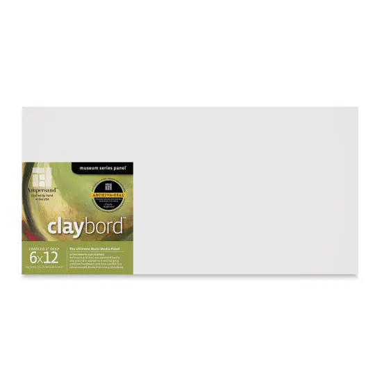 Ampersand Claybord - 6" x 12", 2" Deep Cradled {1}