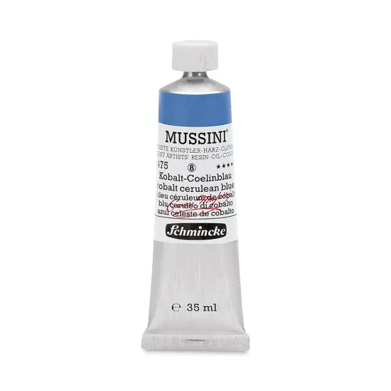 Schmincke Mussini Oil Color - Cobalt Cerulean Blue, 35 ml tube {1}