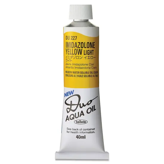 Holbein Duo Aqua Water Soluble Oils - Imidazolone Yellow Light, 40 ml tube {1}