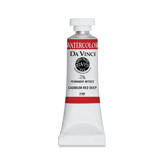 Da Vinci Artists' Permanent Watercolor - Cadmium Red Deep (CL), 15 ml tube {1}