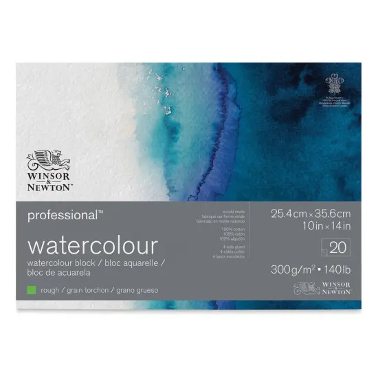 Winsor & Newton Professional Watercolor Block - 10" x 14", Rough Press {1}