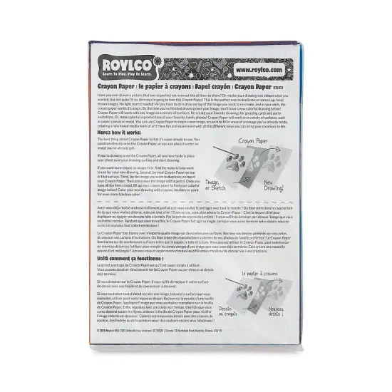 Roylco Crayon Paper - 9" x 13", Pkg of 96 Sheets {1}