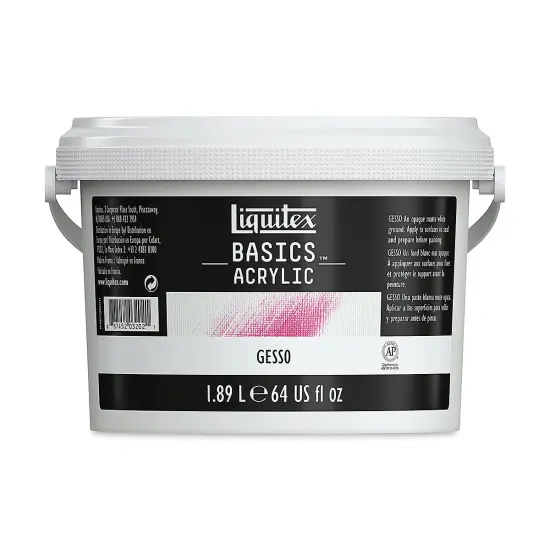 Liquitex Acrylic Gesso - 64 oz, White {2}