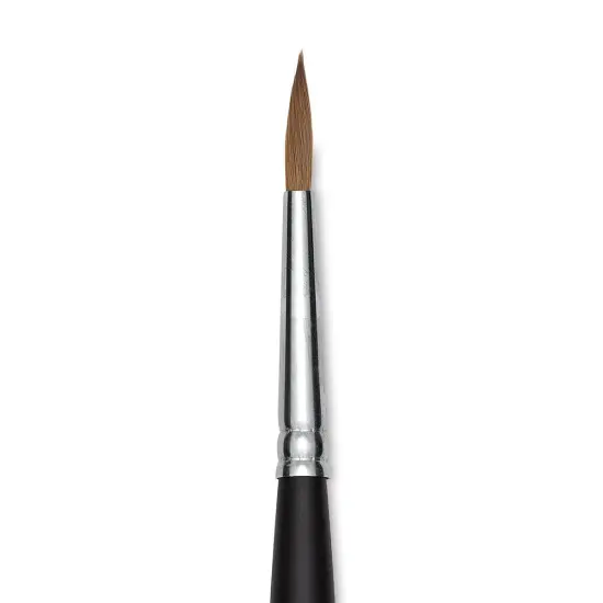 Old Holland Kolinsky Sable Brush - Round, Long Handle, Size 10 {1}