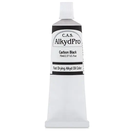 CAS AlkydPro Fast-Drying Alkyd Oil Color - Carbon Black, 70 ml tube {1}
