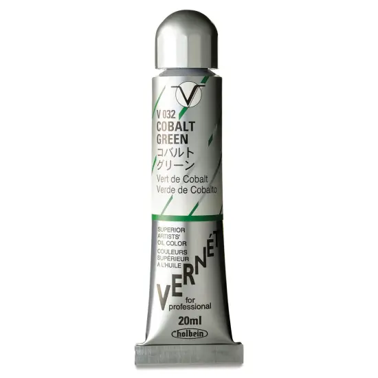 Holbein Vern&eacute;t Superior Artists' Oil Color - Cobalt Green, 20 ml tube {1}
