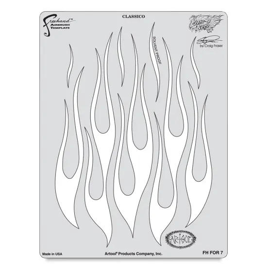 Iwata Artool Freehand Template - Flame-O-Rama 2 Classico {2}