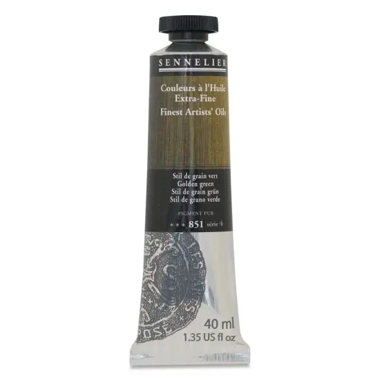 Sennelier Artists' Extra Fine Oil Paint - Golden Green, 40 ml tube {1}
