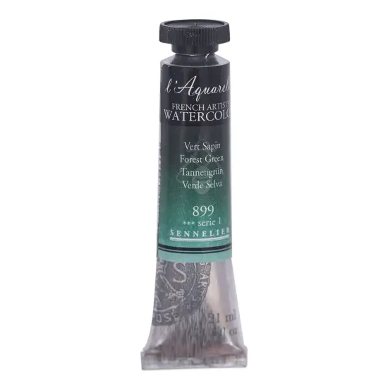 Sennelier French Artists' Watercolor - Forest Green, 21 ml, Tube {1}