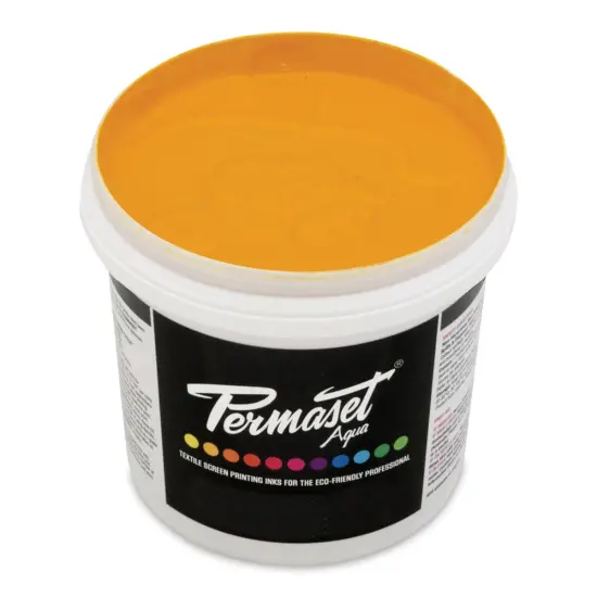 Permaset Aqua Fabric Ink - Yellow Red, Liter {1}
