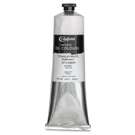 Cranfield Artists' Oils - Titanium White (Safflower), 225 ml, Tube {1}