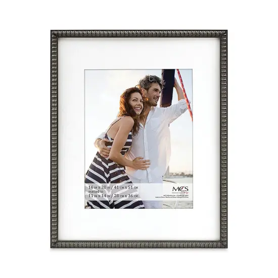MCS Thin Bead Frame - Pewter, 16" x 20" w/11" x 14" Mat {1}