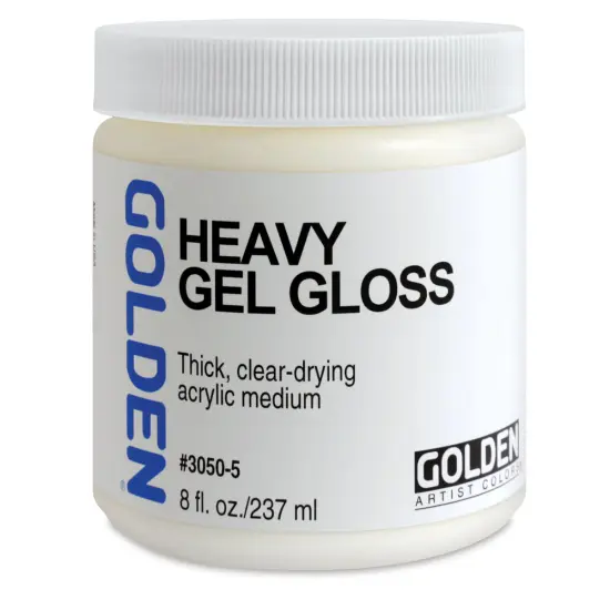 Golden Acrylic Medium, Gloss-Heavy Gel, 8 oz jar {1}