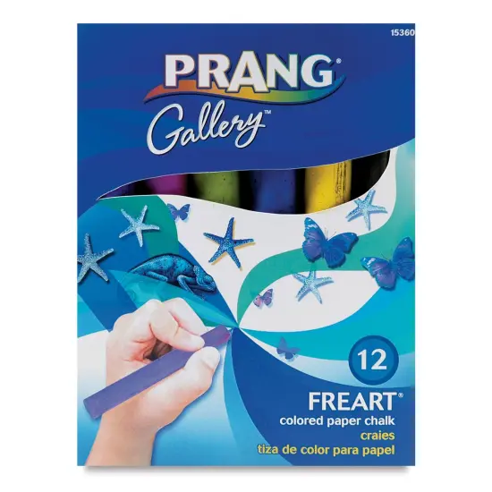 Prang Freart Large Drawing Chalk - Assorted Colors, Set of 12 {2}