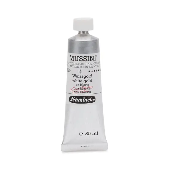 Schmincke Mussini Oil Color - White Gold, 35 ml tube {1}