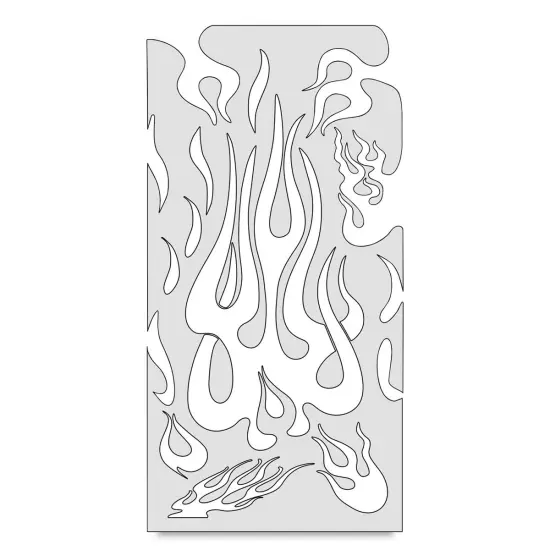 Iwata Artool Freehand Template - Flame Master the Medium {2}