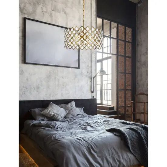 Lyla 21 inch pendant in brass {2}