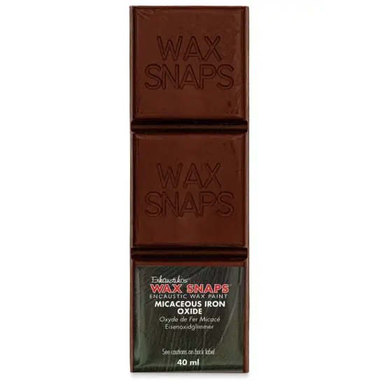 Enkaustikos Wax Snaps Encaustic Paints - Micaceous Iron Oxide, 40 ml cake {1}