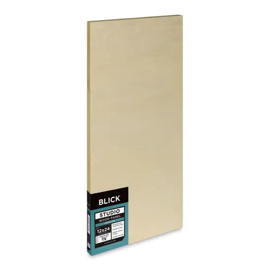 Blick Studio Artists' Wood Panel - Flat Cradle, 12" x 24", 7/8" Cradle {1}