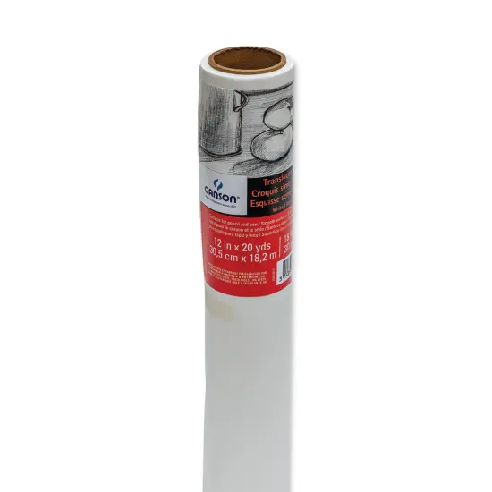 Canson Tracing Sketch Roll (10W) - 12" x 20 yds, White {1}