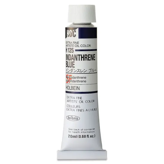 Holbein Artists' Oil Color - Indanthrene Blue, 20 ml tube {1}