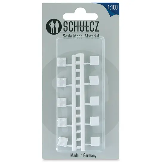 Schulcz Scale Model Furniture - Square Tables, Pkg of 10, 1:100, 1/8" {1}