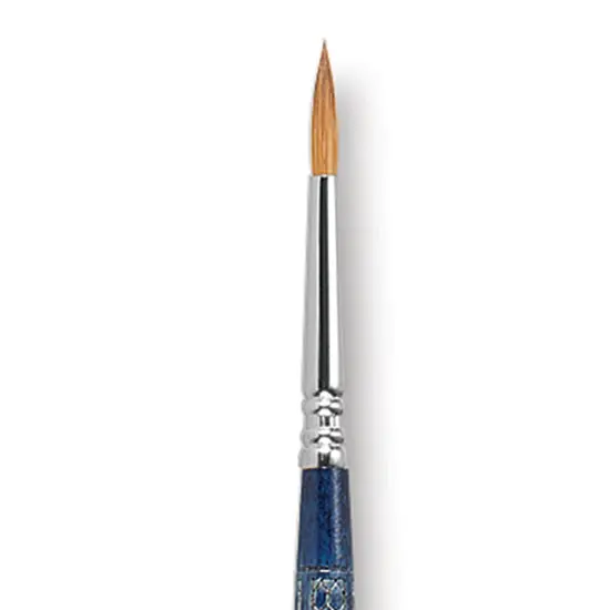 Escoda Optimo Kolinsky Sable Brush - Pointed Round, Long Handle, Size 4 {1}