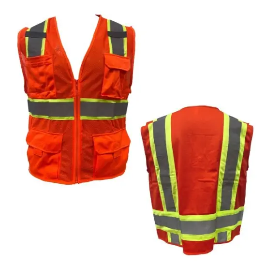 High Visibility Waistcoat Reflective Jacket | RADYAN&reg; {4}
