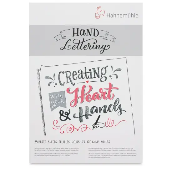 Hahnemühle Hand Lettering Pad - 11.69" x 16.54", 25 Sheets {2}