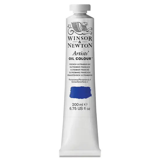 Winsor & Newton Artists' Oil Color - French Ultramarine, 200 ml tube {2}