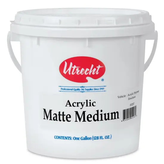 Utrecht Artists' Acrylic Fluid Medium - Matte Medium, 128 oz {2}