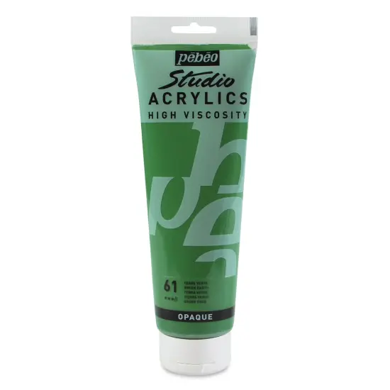 Pebeo High Viscosity Acrylics - Green Earth, 250 ml, Tube {1}