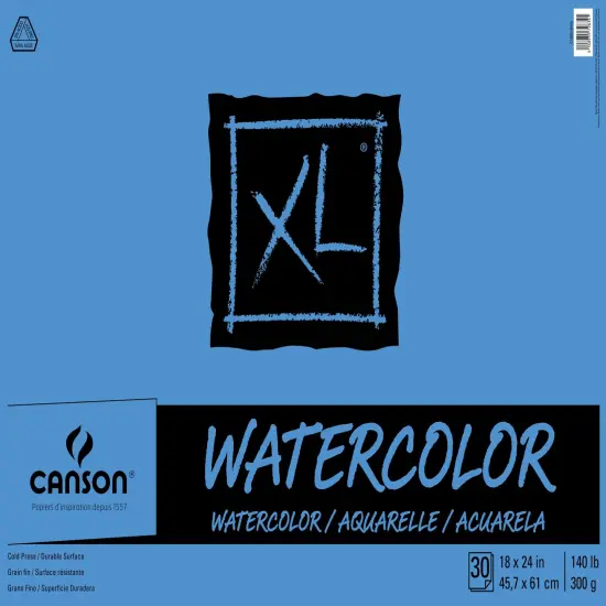 Canson XL Watercolor Paper Pad 18"X24"-30 Sheets {1}
