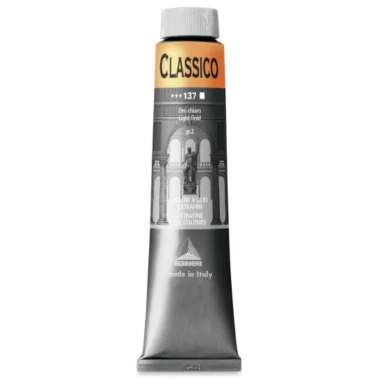Maimeri Classico Oil Color - Light Gold, 200 ml tube {2}