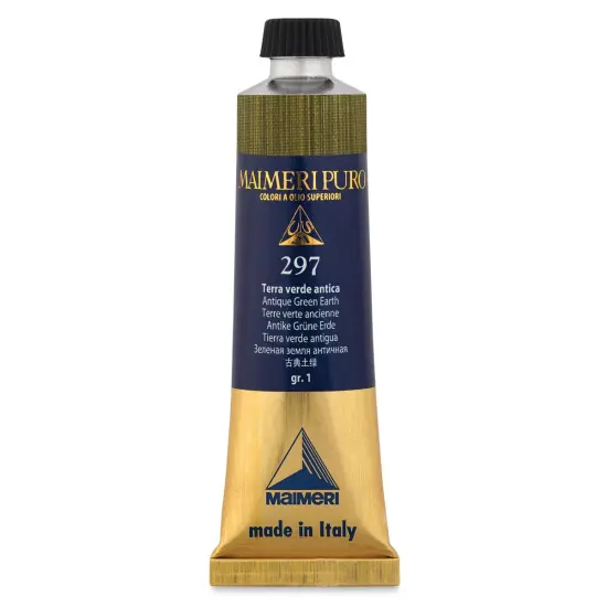 Maimeri Puro Oil Color - Antique Green Earth, 40 ml Tube {1}