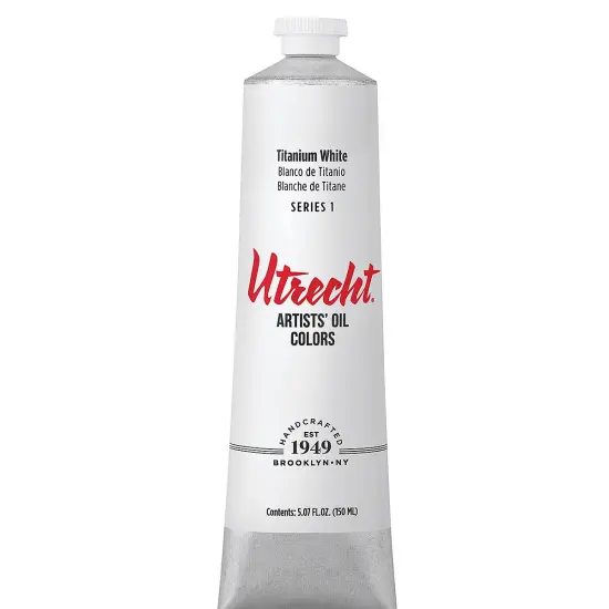 Utrecht Artists' Oil Paint - Titanium White, 150 ml tube {2}