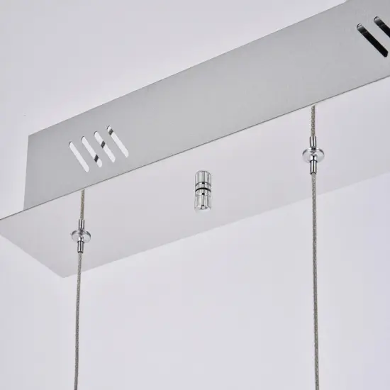 Amherst Collection LED 5-light chandelier 34in x 4in x 9in chrome finish {6}