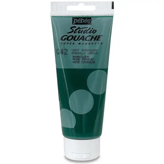 Pebeo Studio Gouache - Emerald Green, 100 ml Tube {2}