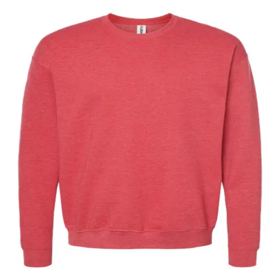 Tultex&reg; Fleece Crewneck Sweatshirt Heather Red {1}